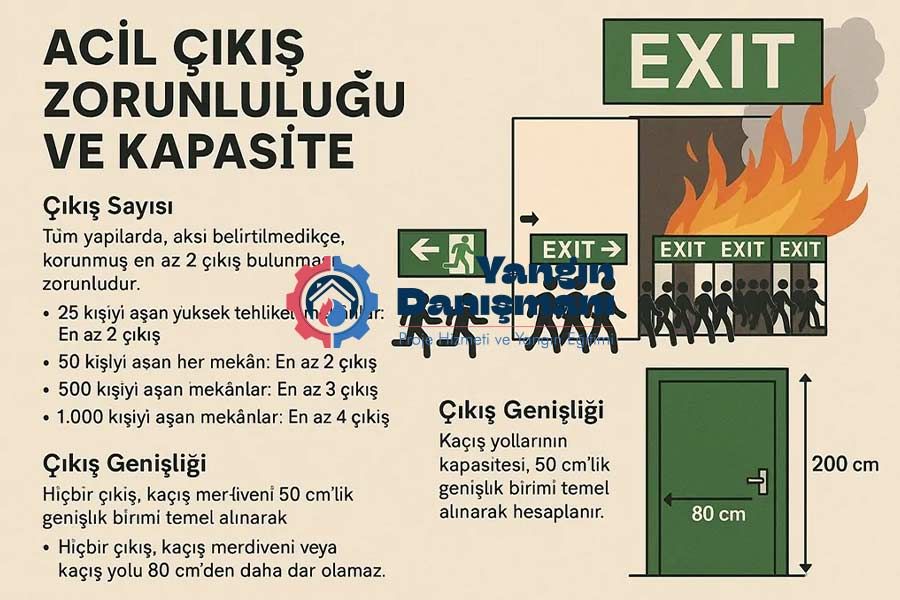 Kaçış Yolu ve Tahliye Hesaplamaları - Yangın Danışmanlığı COM TR